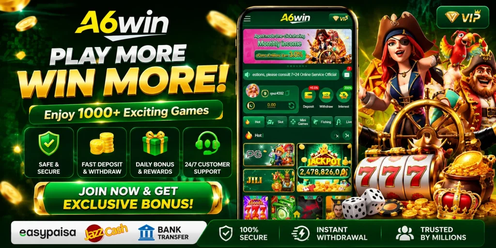 A6win Game interface banner