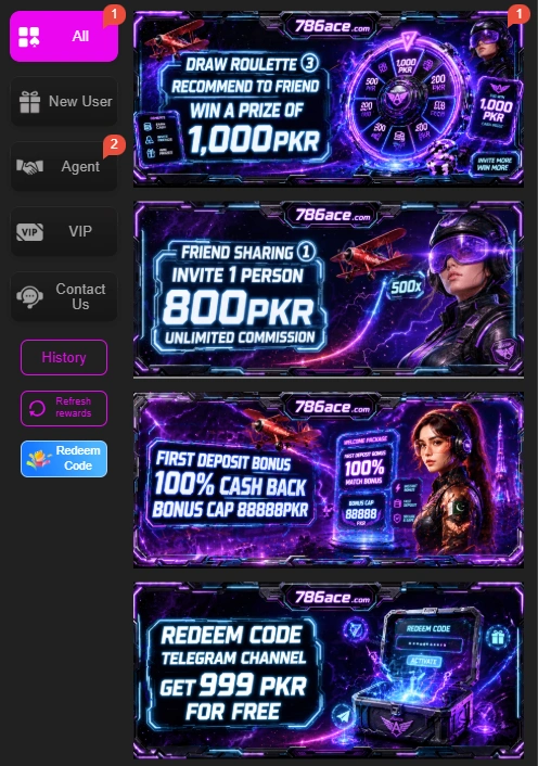 786ACE Game rewards