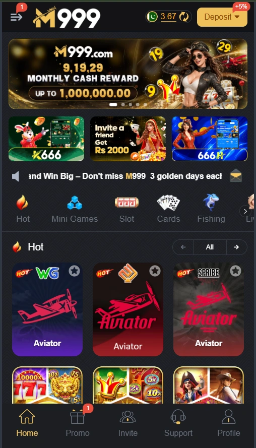 M999 Game interface
