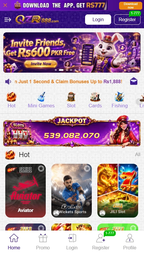 QZR888 Game interface screenshot
